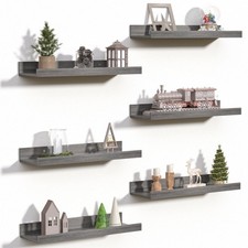 Floating Shelves for Wall, Wall Shelves for Decor Storage Set of 6, Wall Moun...