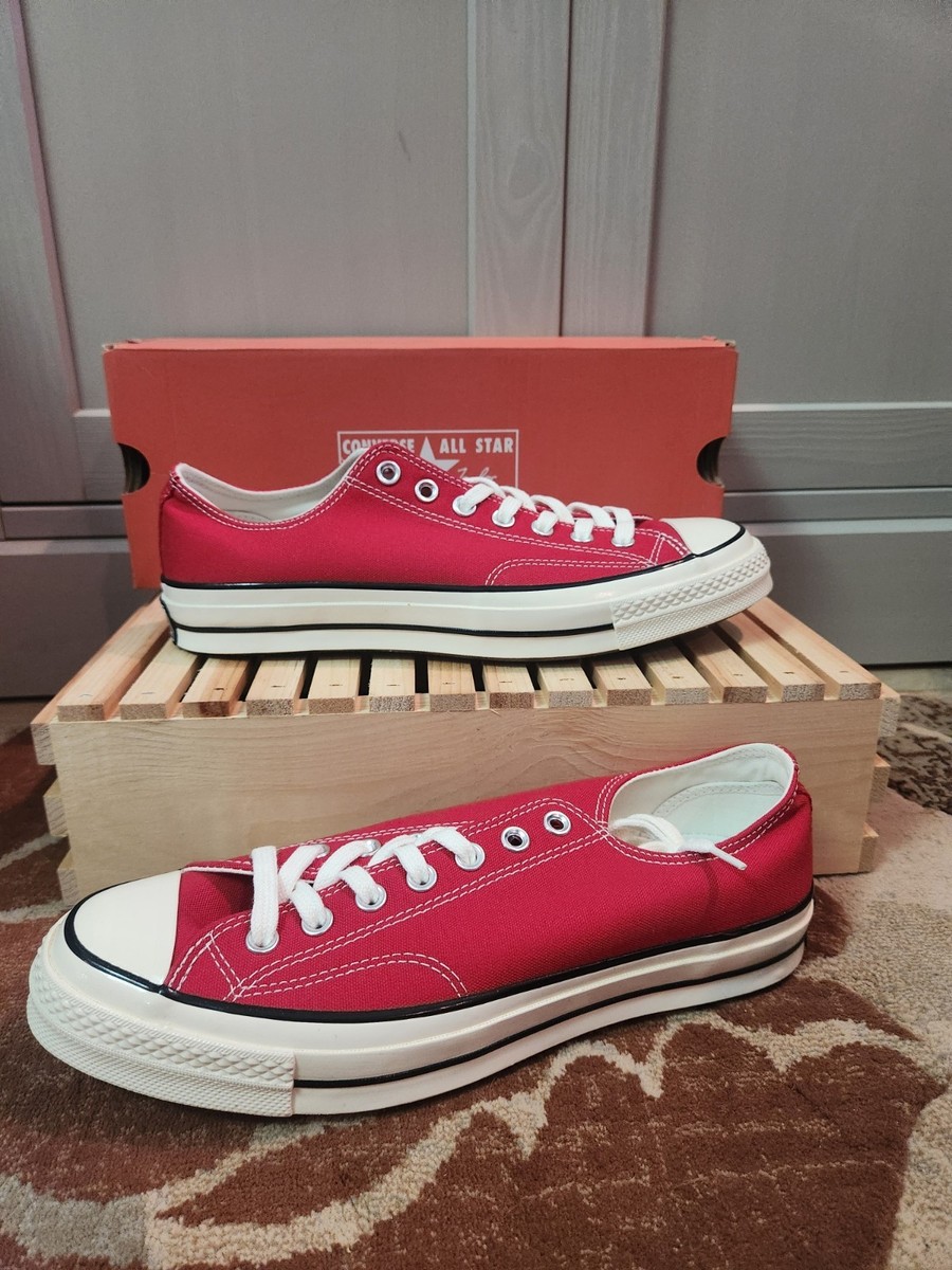スニーカー converse CT70 164949c CONVERSE 164949C CHUCK 70 OX ENAMEL RED, LOW TOP, UNISEX, MEN 9.5