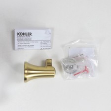 Kohler K-21956-2MB Tempered Robe Hook in Moderne Brushed Brass