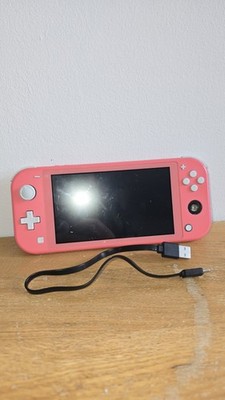 Nintendo Switch Lite Koralle Konsole - rechter Stick defekt - liest Spiele & funktioniert