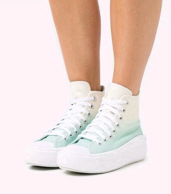 Converse Chuck Taylor All Star Move Platform Sneakers Ombre Blue Women's Sz 9M