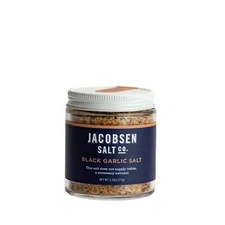 Jacobsen Black Garlic Salt Infused Kosher Salt 2.57 Ounce Flavorful Seasoning