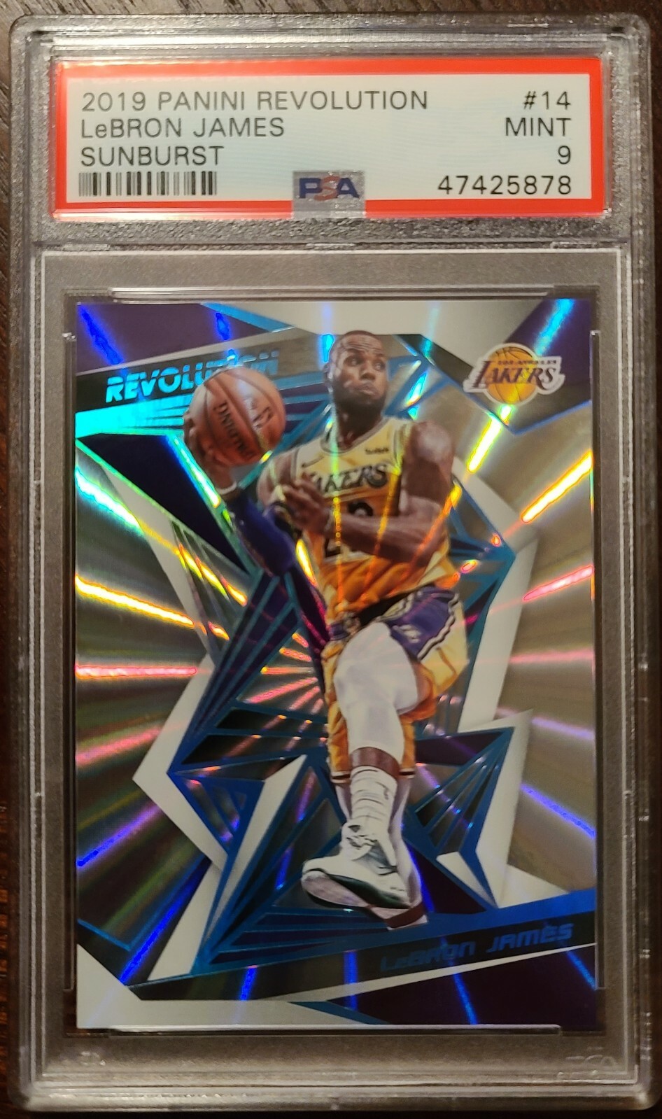 2019 LEBRON JAMES Panini Revolution SUNBURST /75 PSA 9 MINT *Pop 8*  10higher