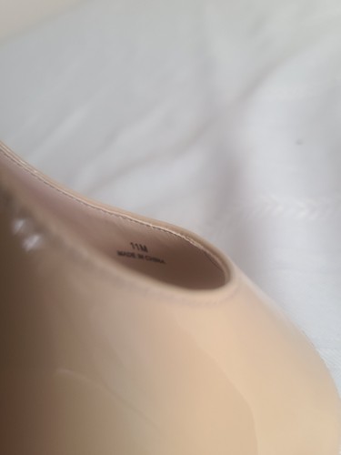 NIB Pelle Moda Colton Size 11 M Nude Color Petal Patent Leather Wedge Blush New - Picture 12 of 12