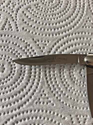 Schrade S.W. Cut Minute Man 1775 Battle of Concord Folding Pocket Knife 3 Blade - Picture 10 of 16
