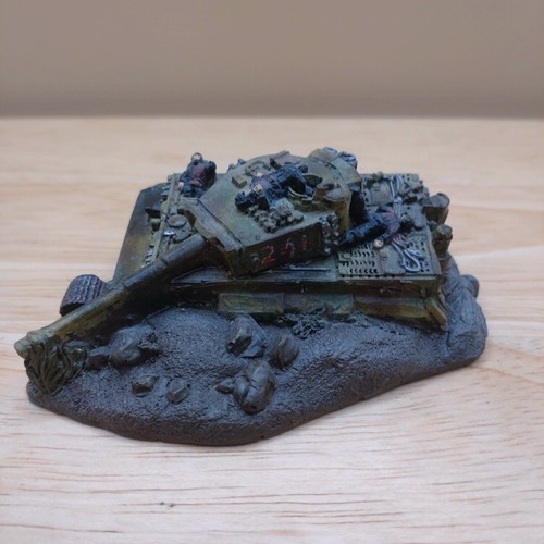 Flames of War 1 x Destroyed Tiger Objective Marker German Miniatures 15mm FOW - Picture 2 of 5