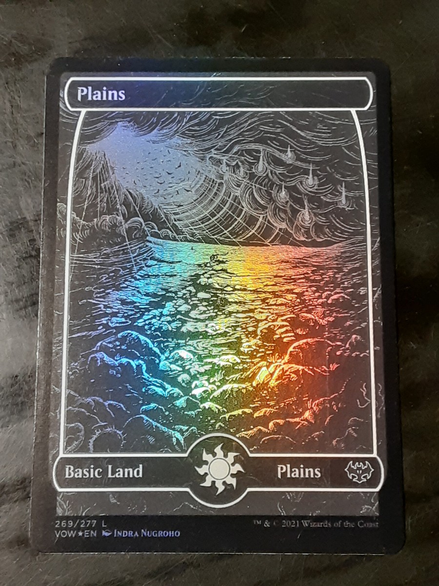Plains 269 FOIL ,Innistrad Crimson Vow , Near Mint ,MTG,FREE