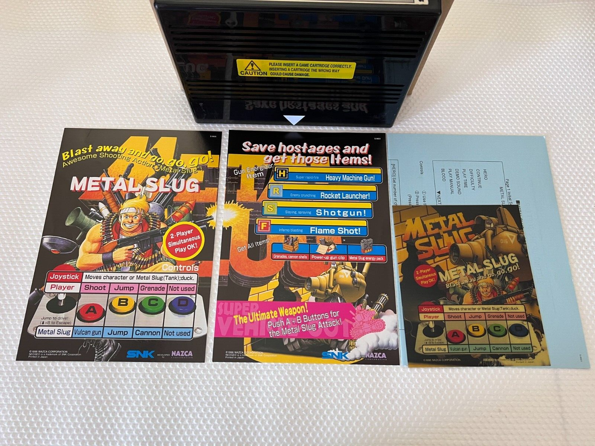 Snk Neo Geo Metal Slug Mvs Full kit Matching Holographic Label