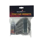 13mm Stove Door Glass Rope Seal Kit Black 13MM x 2M with 50ml Glue & End Tape
