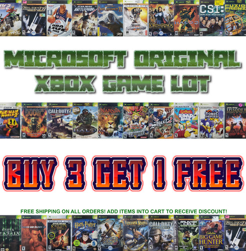 Xbox Original Game Lot | Buy 3 Get 1 Free | Free Ship $25+ | Resurfaced