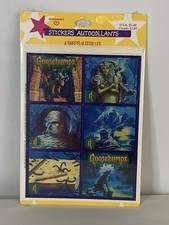 Vintage Ambassador Goosebumps Stickers 4 Sheets NIP