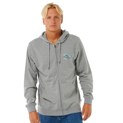 Rip Curl Tradition Zip Thru Zip-Hoodie - Grey Marle