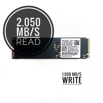 Samsung 256GB SSD M.2 2280 2242 PCIe NVMe Notebook PC interne Festplatte PM991