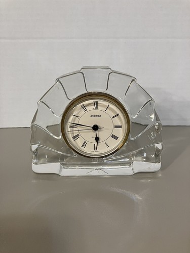 Staiger Lead Crystal Quartz Clock West Germany