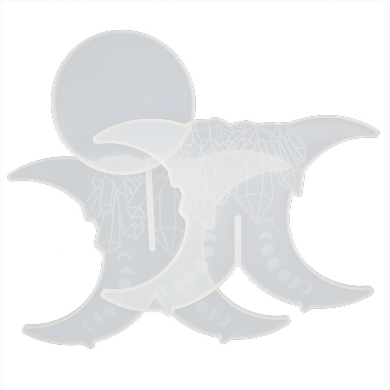 DIY Silicone Resin Casting Mold Round End Table Shelf Stand Epoxy Mould Craft