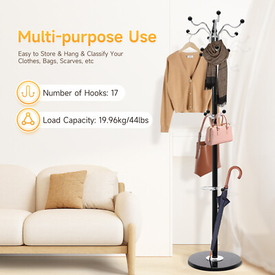 Levels Coat Rack Hat Jacket Organizer Stand Tree Holder Hanger