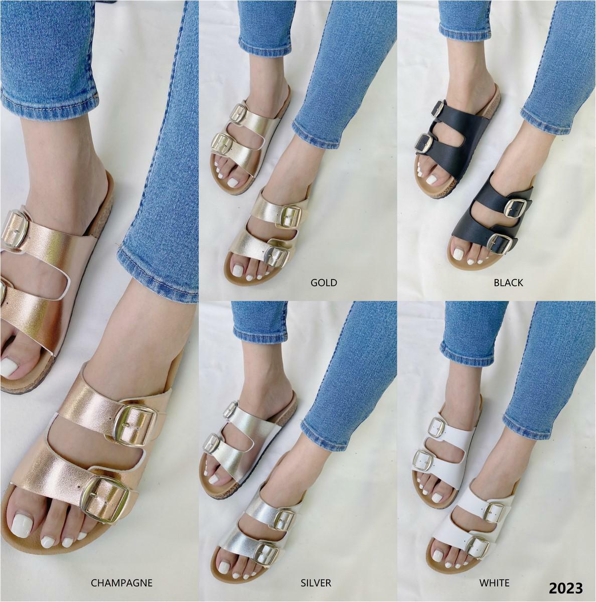 PANTOFOLA D’ORO DONNA DONNA SLIP ON ESTATE FIBBIA PIATTA COMODE CIABATTE SPIAGGIA SANDALI SCARPE MISURA