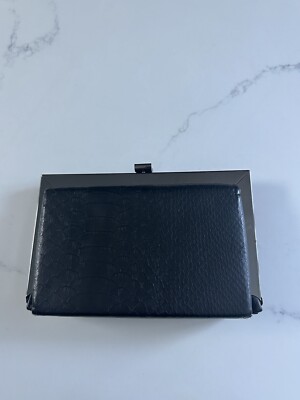 Women’s Topshop Black Croc Clutch Bag 20 X 13 X UK