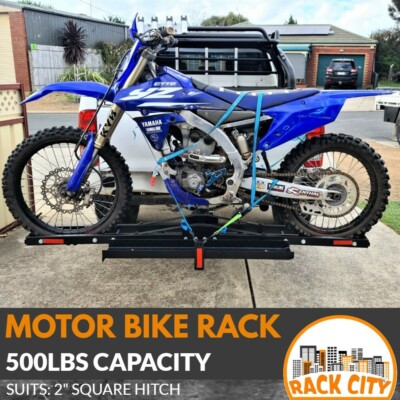 Dirt Bike Rack Trailer Tow Bar Bike MOTORCYCLE RACK MOTORBIKE TOW