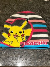 Pokemon PIKACHU - Knit Winter Beanie/Hat - Warm/Casual - 8.5" x 7.5"