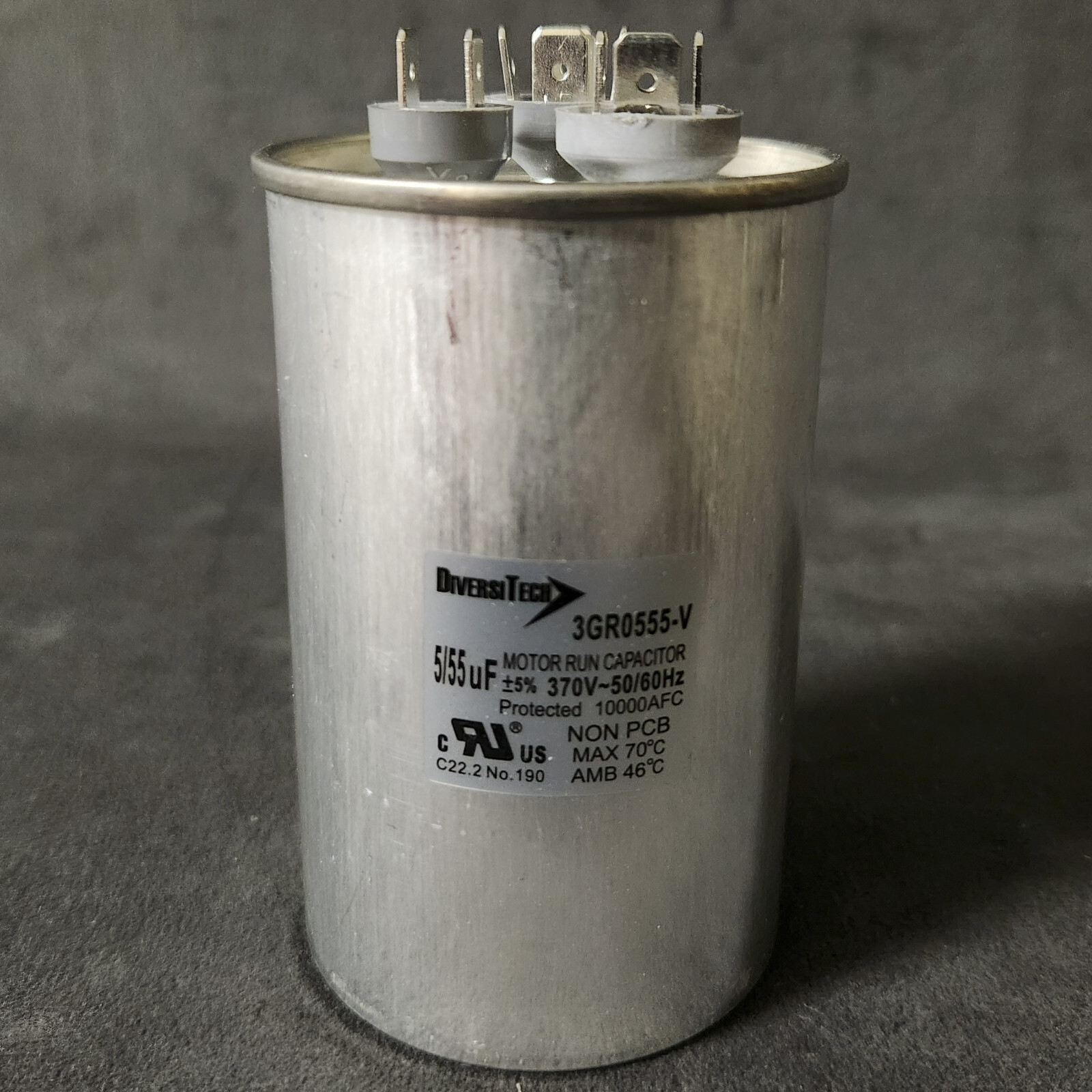 ~Discount HVAC~ B50 - DE-3GR0555 - Diversitech - Motor Run Capacitor - Round