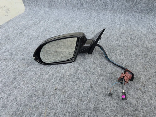 LEFT DOOR MIRROR ASSEMBLY W/CARBON FIBER/CAMERA/BLIND SPOT 46K 13-18 AUDI A8 S8