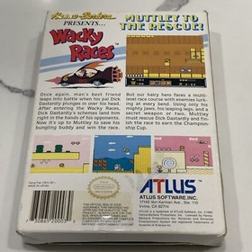 Wacky Races (NES, 1992 ATLUS) Authentic Complete CIB Manual TESTED