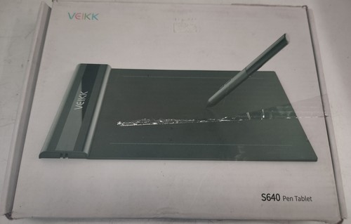 Digital Drawing Pen Tablet with Battery-free Pen By Veikk # S640 New Open Box - 第 1/3 張圖片