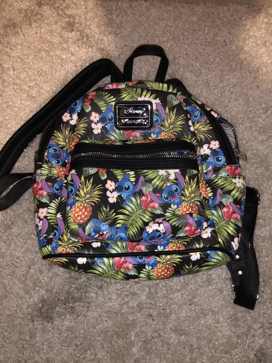 Loungefly Lilo All Over Print Faux Leather Mini Backpack Standard RARE