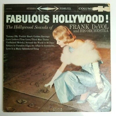 Frank De Vol And His Orchestra Fabulous Hollywood ! LP Columbia CS
