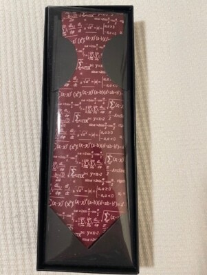 Math Tie-For your favorite Math Teacher (in a presentation box)