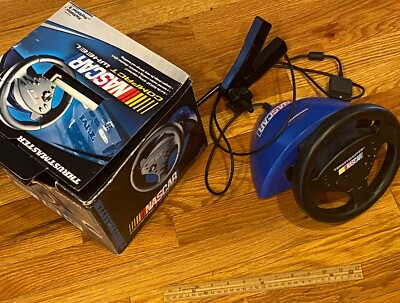 VINTAGE Thrustmaster NASCAR Racing Steering Wheel FOR PS2 Playstation 2 -In Box