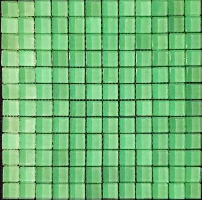 Mosaïque Verre Fluorescente Pastel Vert WC Mur Cuisine Douche Bain | WB88-0104 - Photo 1/3