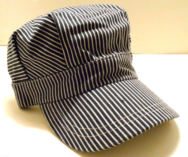 Railroad Engineer Hat Adult One Size Fits All Cotton train RR | eBay