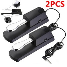 Universal Sustain Pedal Foot Damper Switch Keyboard for Yamaha Casio -2Pcs Set
