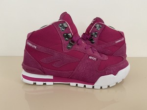 pink walking boots