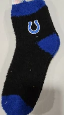 NFL Indianapolis Colts Fuzzy Soft Socks, New (Striped)