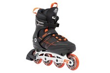 K2 Skate F.I.T. 80 Aluminum Men's Inline Skates, Black/Red, M10