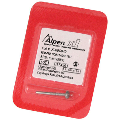 Endodontic Alpen X1 Football Single Use Diamonds by Coltene (25/pk)