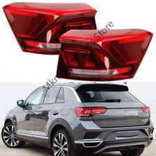 1Pair For Volkswagen VW T-ROC 2018-2021 LED Rear Tail Light Brake Stop Lamp