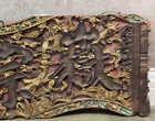 A Rare and Large Chinese Qing Dynasty Carved Gilt Wooden Wall Panel — photo 3