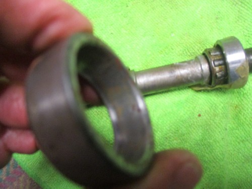 ajs matchless front wheel spindle / and bearings - Picture 2 of 2