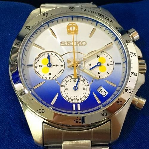 時計 Hiroshi SEIKO Chronograph Quartz Watch 8T63-00D0 Stainless Steel