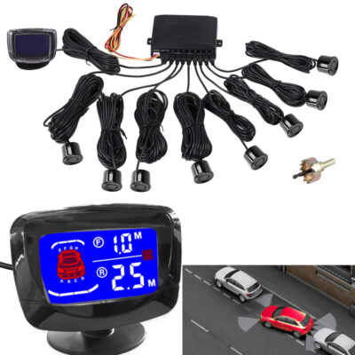 LCD EINPARKHILFE 8 Sensoren Vorne Und Hinten Parkhilfe