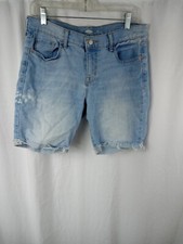 Old Navy Fitted Stretch Jean Shorts Blue Girls Sz 10 Regular
