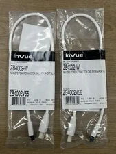InVue ZB4002-W NEW POWER CONNECTOR CABLE FOR 4-PORT AU-WHT ZB4002V56 (Lot of 2)