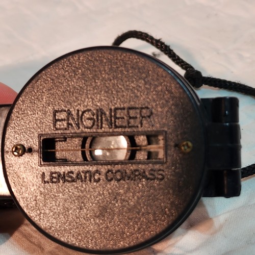 Vintage Engineer Lensatic Compass Black Golden - Picture 5 of 6