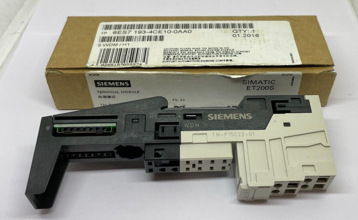 SIEMENS 6ES7 193-4CE10-0AA0 TERMINAL MODULE.