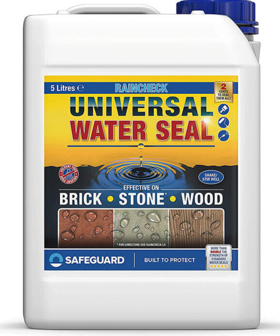 B&Q - Universal Water Seal(5L Clear)Breathable Exterior BrickWoodConcreteStone Waterproofing Sealer - Image 2