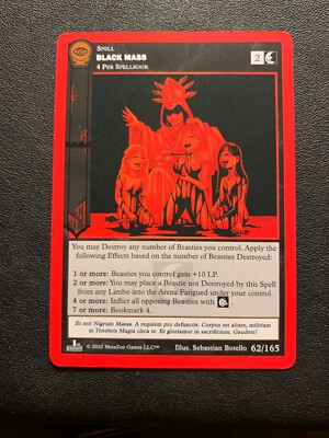 2022 MetaZoo Black Mass Non-Holo Regular Bronze